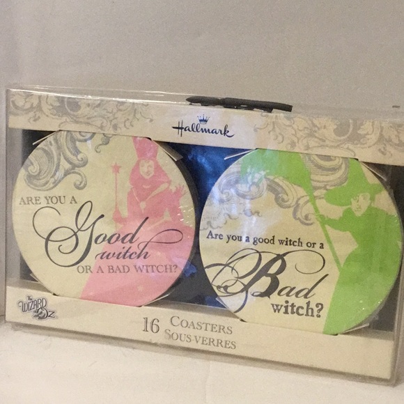 Hallmark Wizard of Oz coasters and Wine Charms - Picture 3 of 7